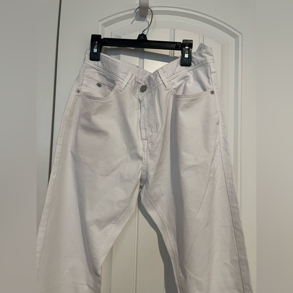 Massimo Dutti White Straight Leg Pants Size 27 Women’s - NWOT - Picture 6 of 8